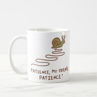 Taza De Café Cita Motivacional de Caracol Adorable