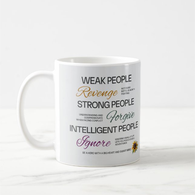 Taza De Café Cita Motivacional de Einstein Perdonar Ignorar Cre (Izquierda)