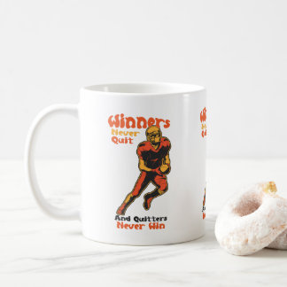 Taza De Café Cita Motivacional de Fútbol: Los Ganadores Nunca A