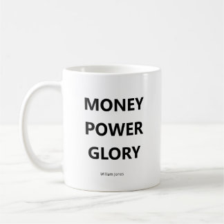 Taza De Café Cita Motivacional de Negocios en Blanco y Negro
