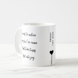 Taza De Café Cita motivacional del Personalizado del viernes