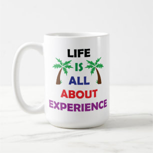 Taza De Café Cita Motivacional La Vida Consiste en Experimentar