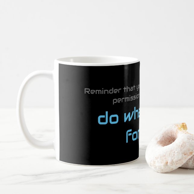 Taza De Café Cita motivacional para tu salud mental cotidiana (Con donut)