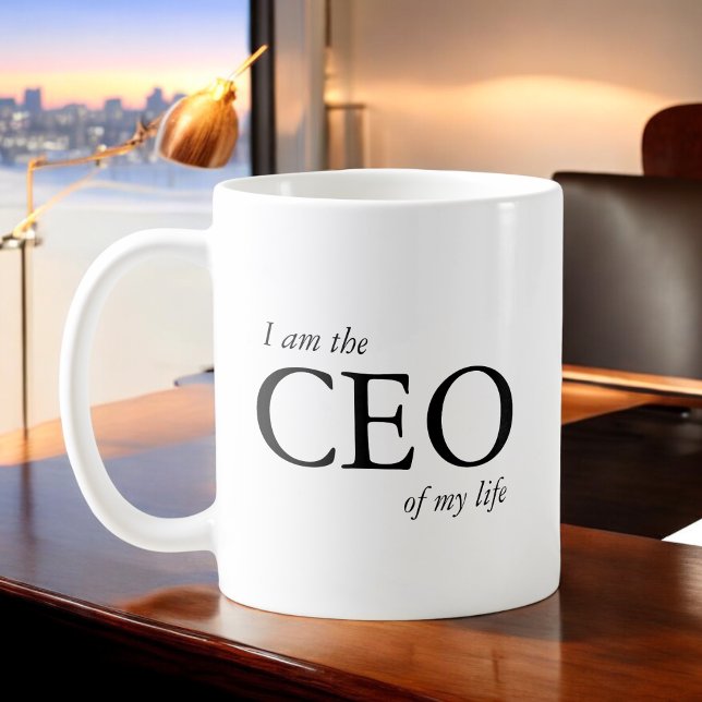 Taza De Café Cita motivacional Soy el CEO de my Life (Subido por el creador)
