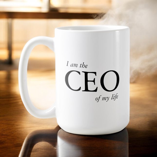 Taza De Café Cita motivacional Soy el CEO de my Life (Subido por el creador)