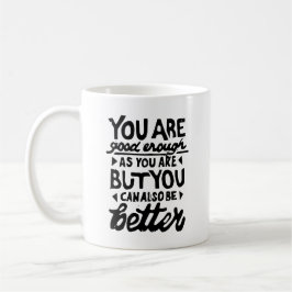 Taza De Café Cita motivadora Lino Print Mug