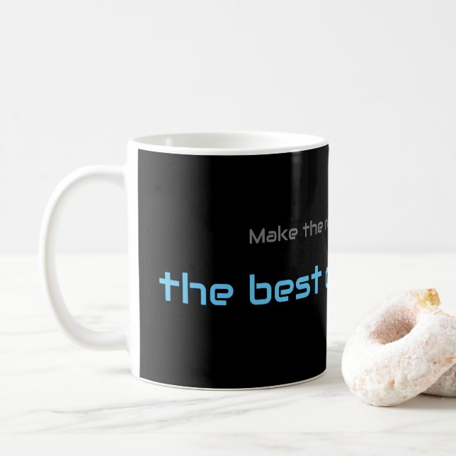 Taza De Café Cita motivadora para tu salud mental cotidiana (Con donut)