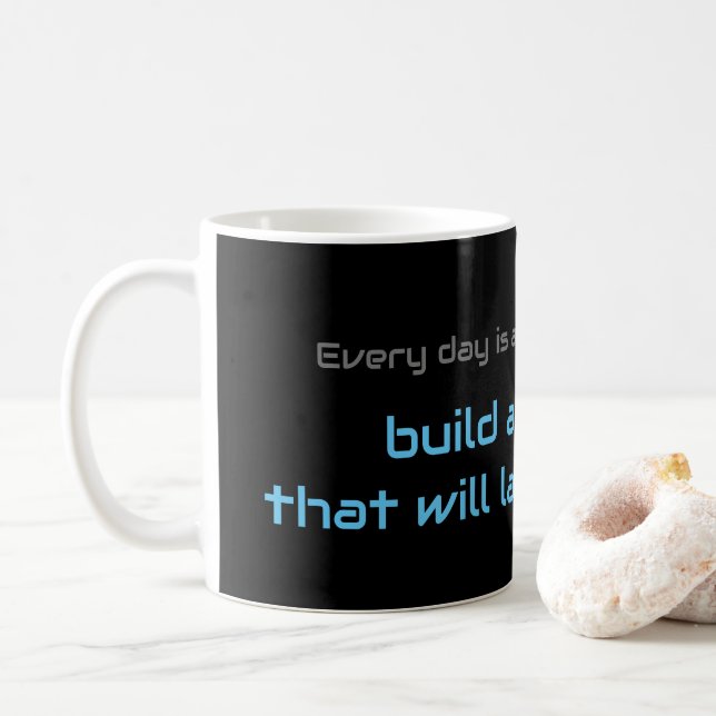 Taza De Café Cita motivadora para tu salud mental cotidiana (Con donut)