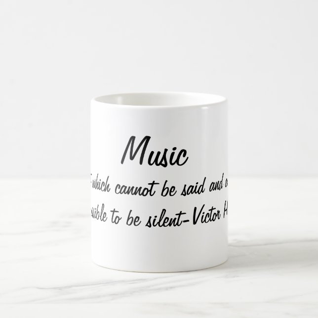 Taza De Café Cita musical de Victor Hugo (Centro)