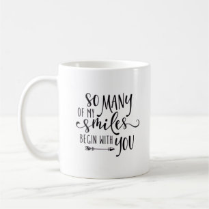 Taza De Café Cita negra "Sonrisas" Todos los días