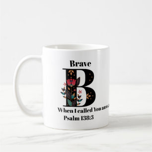Taza De Café Cita/nombre de encargo del monograma de B