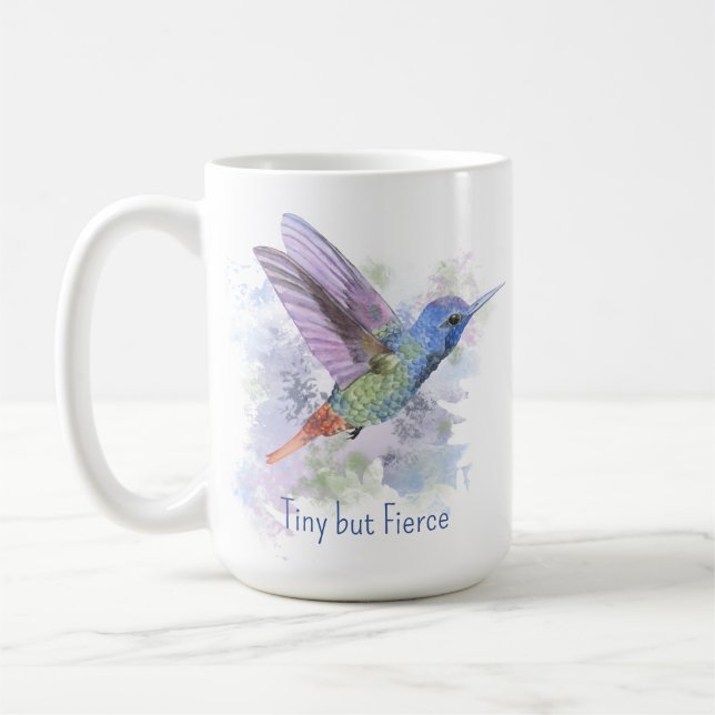 Taza De Café Cita pequeña pero ardiente Hummingbird caprichoso (Izquierda)