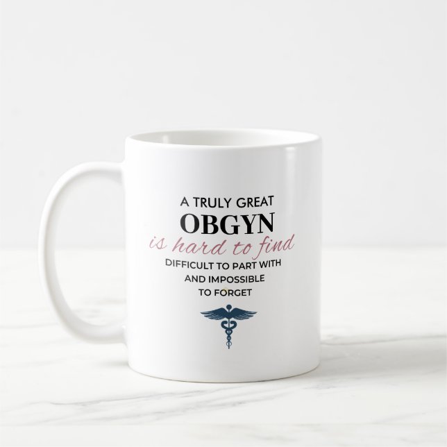 Taza De Café Cita personalizada de gran OBGYN (Izquierda)