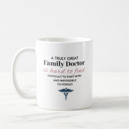 Taza De Café Cita personalizada de un excelente médico de famil
