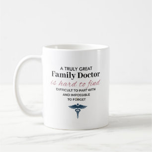 Taza De Café Cita personalizada de un excelente médico de famil