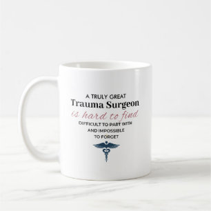 Taza De Café Cita personalizada de un gran cirujano de trauma
