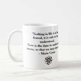 Taza De Café Cita personalizada Marie Curie