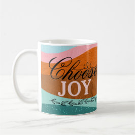 Taza De Café Cita positiva Inspiradora del Boho colorido y suti