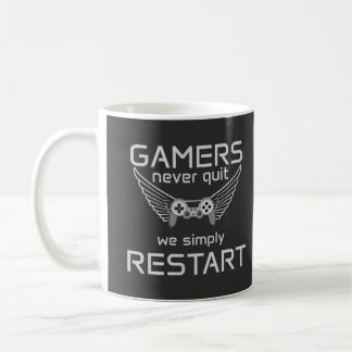 Taza De Café Cita Retro de Jugadores que Nunca Abandonan