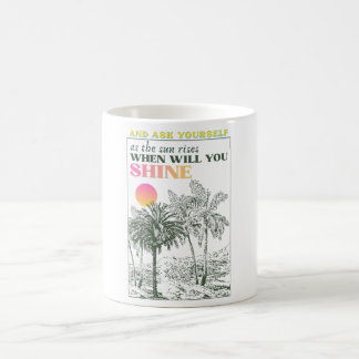 Taza De Café Cita retro inspiradora de autocuidado 