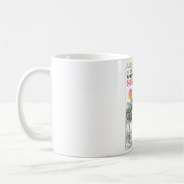 Taza De Café Cita retro inspiradora de autocuidado
