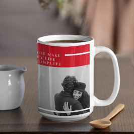 Taza De Café Cita romántica y foto | Valentines Gift