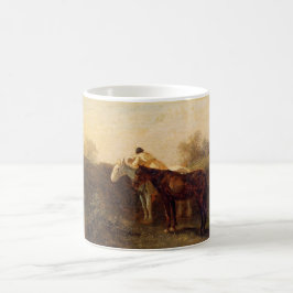 Taza De Café Cita rural (Beso romántico a caballo)