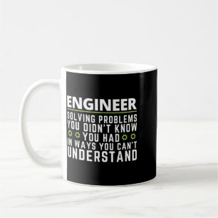 Taza De Café Cita Sarcástica de Ingeniero Divertida Humor de In