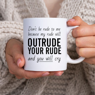 Taza De Café Cita sarcástica y descarada Tipografía No seas gro