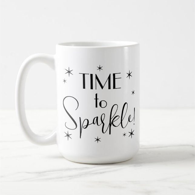 Taza De Café Cita simple tiempo para esparcirse de las estrella (Izquierda)