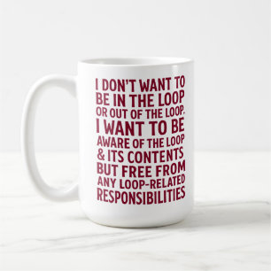 Taza De Café Cita Sin Responsabilidades De Bucle