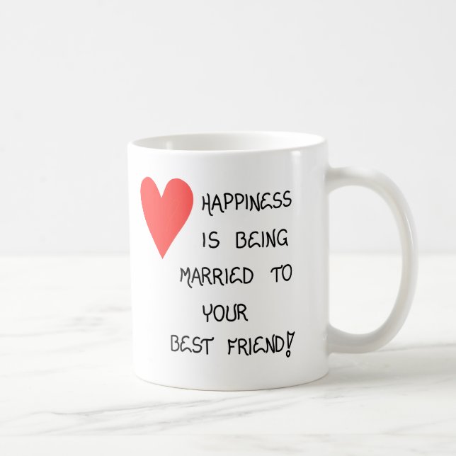 Taza De Café Cita sobre amor, matrimonio - cerámica (Derecha)