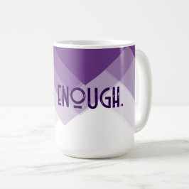 Taza De Café Cita Sobre El Resumen Púrpura