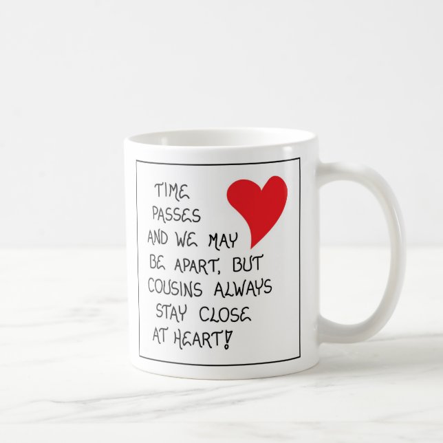 Taza De Café Cita sobre Primos - Gift Mug (Derecha)