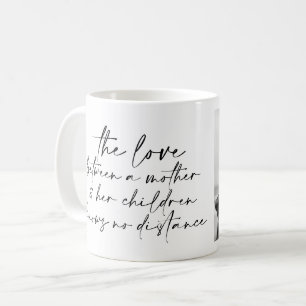 Taza De Café Cita y foto de madre en escritura negra