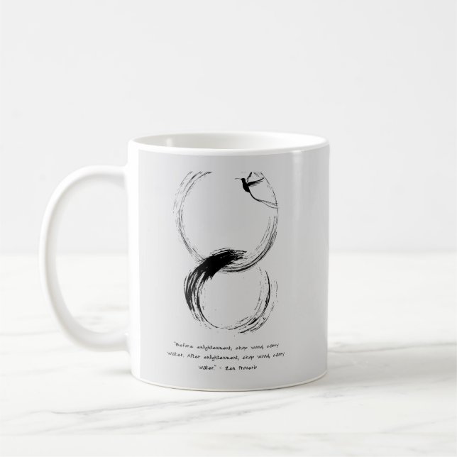 Taza De Café Cita Zen: Sabiduría y meditación (Izquierda)