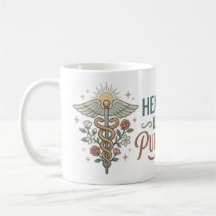 Taza De Café Citar Enfermera Mi Propósito Es Sanar
