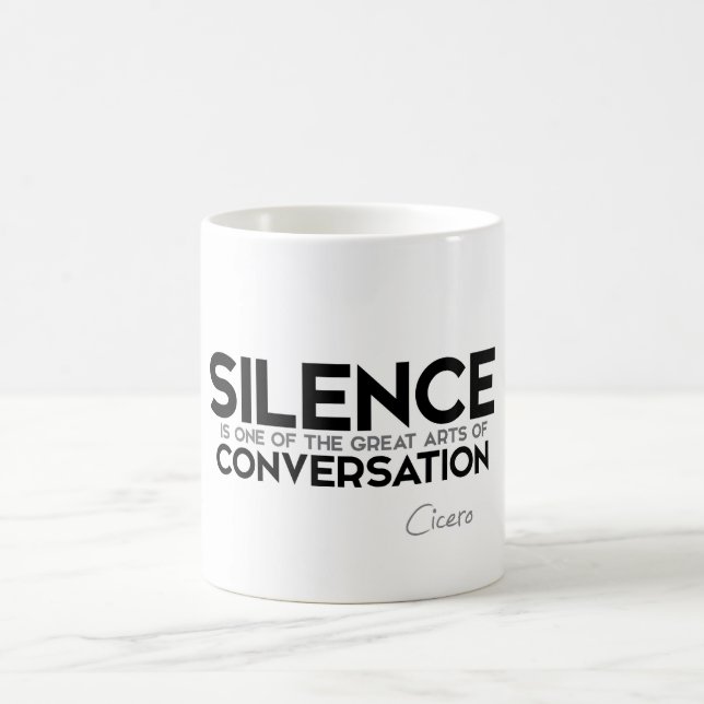Taza De Café CITAS: Cicero - conversación del silencio (Centro)