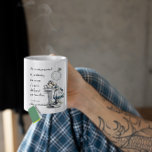 Taza De Café Citas de Alice in Wonderland<br><div class="desc">"No sirve de nada regresar a ayer, porque entonces era una persona diferente". — Lewis Carroll, Alice in Wonderland</div>