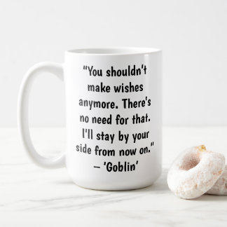 Taza De Café Citas de amor de la serie coreana Goblin