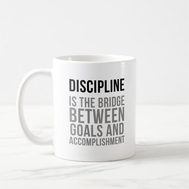 Taza De Café Citas de la disciplina (Izquierda)