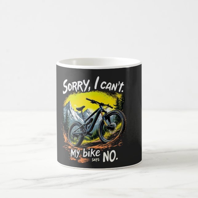 Taza De Café Citas de Lover sobre ciclismo de aventura divertid (Centro)