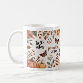 Taza De Café Citas de otoño de la cómoda estación de calabaza