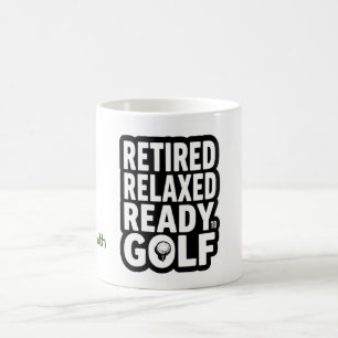 Taza De Café Citas de texto de jubilación de golf para golfista