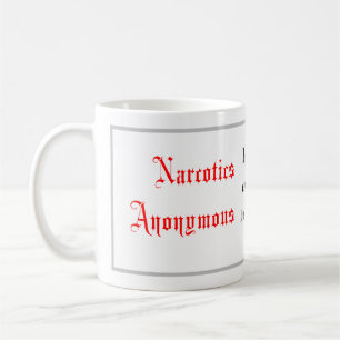 Taza De Café Citas de vida, narcóticos anónimos, caligrafía
