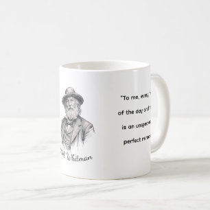 Taza De Café Citas de Walt Whitman para la vida