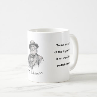 Taza De Café Citas de Walt Whitman para la vida