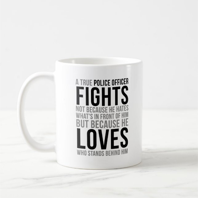Taza De Café Citas del oficial de policía (Izquierda)