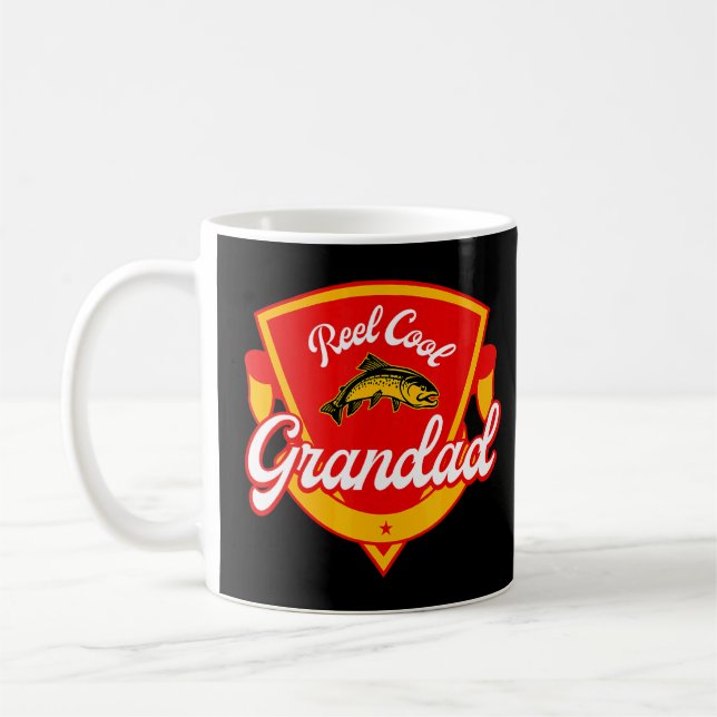Taza De Café Citas del pescador Reel Guay Grandad Sayings Fishe (Izquierda)