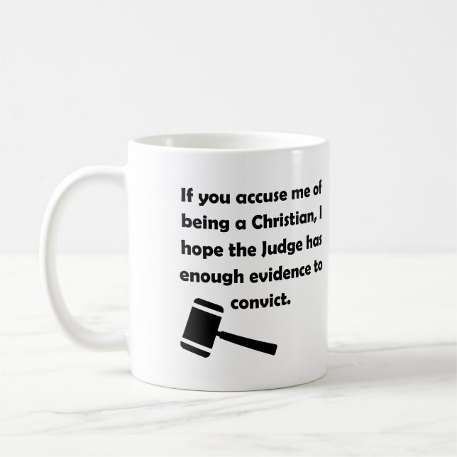 Taza De Café Citas Dichos Cristianos Condenados Acusados (Izquierda)